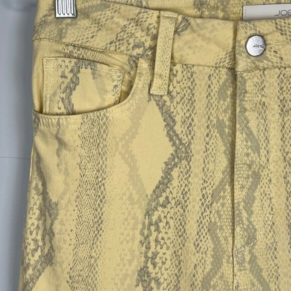 Joes Jeans Womens Hi Rise Honey Jeans Curvy Skinny Ankle Yellow Snake size 28 - Picture 3 of 12